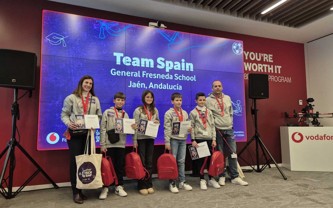Fundación Vodafone celebra el encuentro europeo del concurso Skills Upload Jr Challenge en Bucarest con participación española